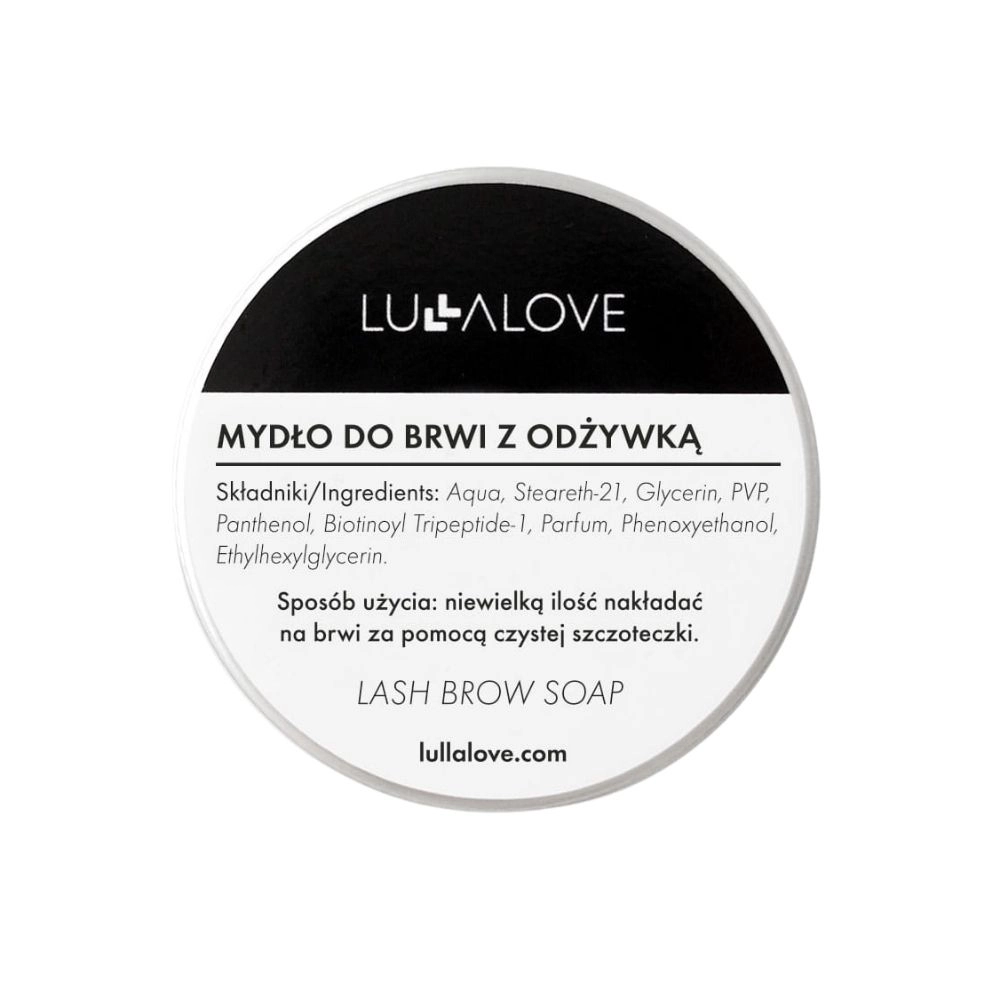 Mydło do stylizacji brwi, z odżywką - bezbarwne | LULLALOVE