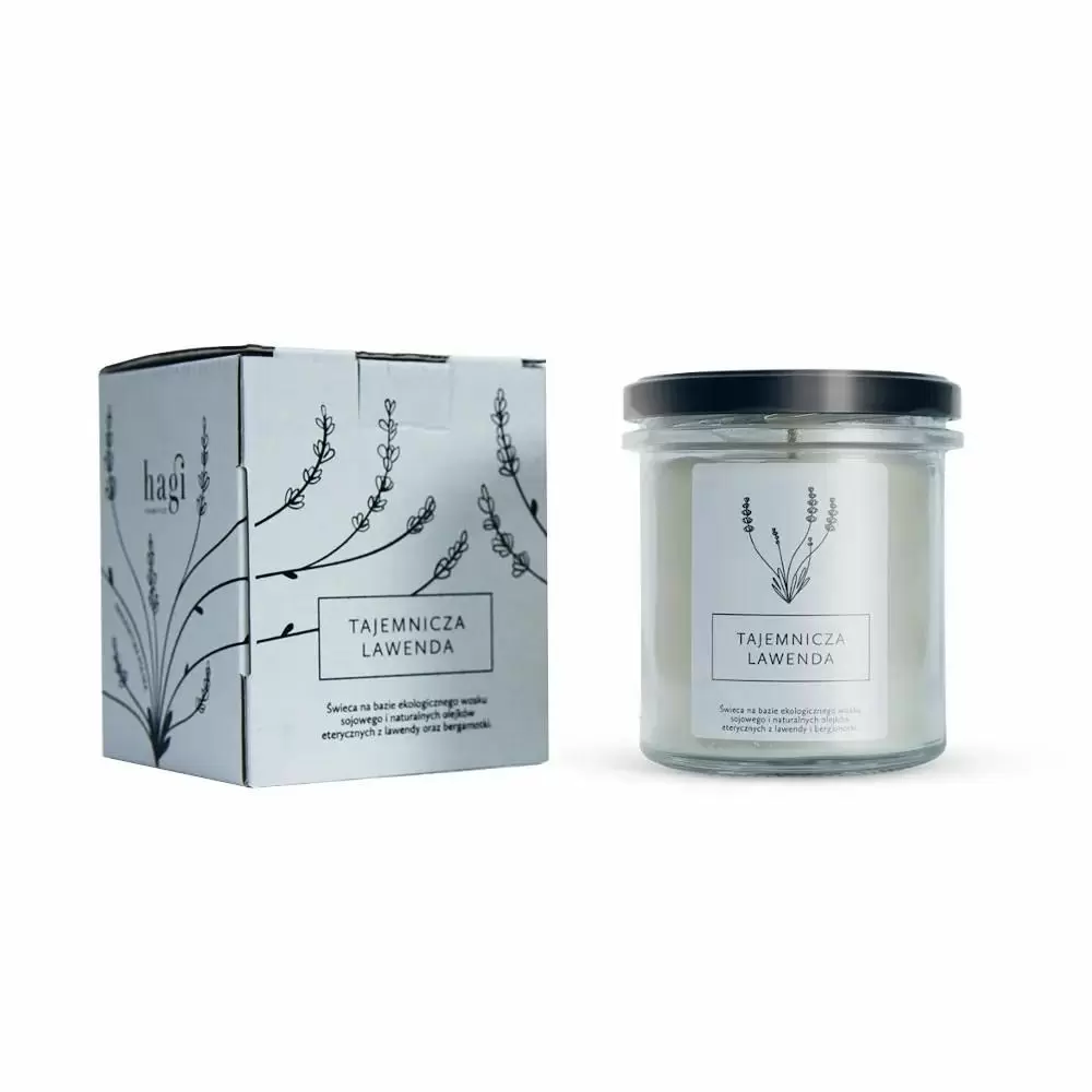 Świeca sojowa Tajemnicza Lawenda | Hagi Cosmetics