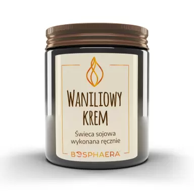 Świeca sojowa zapachowa Waniliowy Krem | Bosphaera