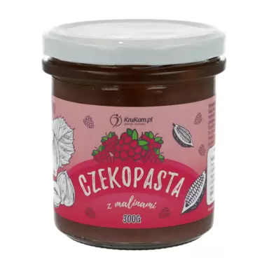 Czekopasta z malinami | KruKam