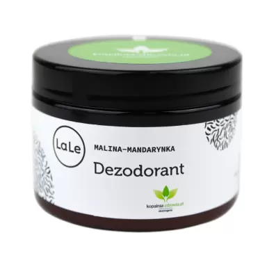 Dezodorant w kremie z sodą oczyszczoną MALINA-MANDARYNKA (plastik) | La-Le