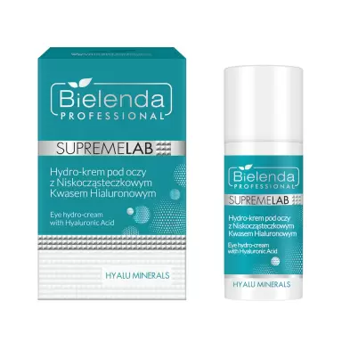 Hydro-krem pod oczy z kwasem hialuronowym Supremelab Hyalu Minerals | Bielenda Professional