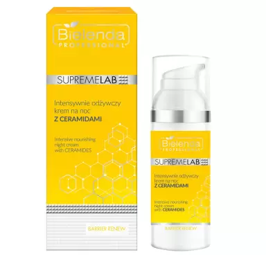 Intensywnie odżywczy krem na noc z Ceramidami Supremelab Barrier Renew | Bielenda Professional