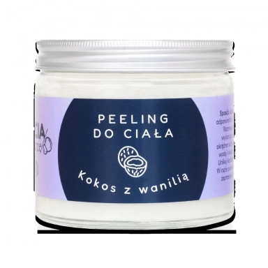 Naturalny peeling solny Kokos z wanilią | Bracia Mydlarze