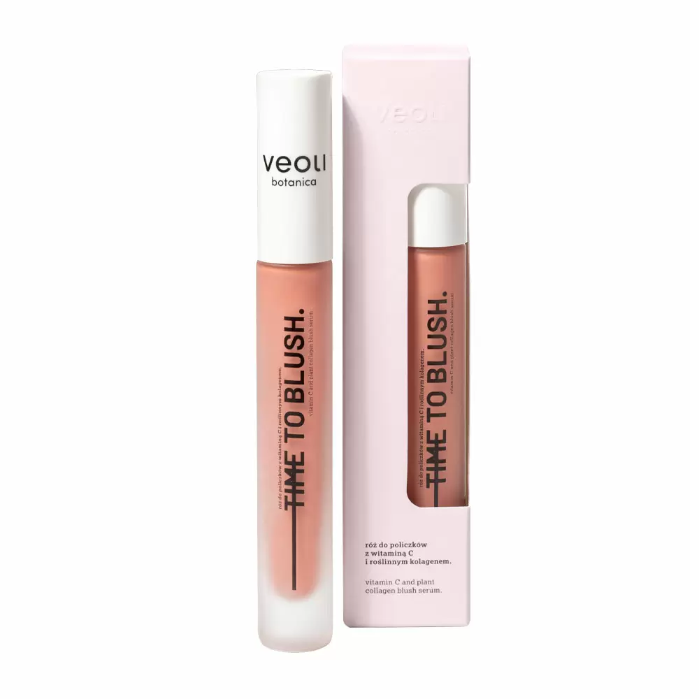 Róż do policzków z witaminą C i roślinnym kolagenem TIME TO BLUSH | Veoli Botanica