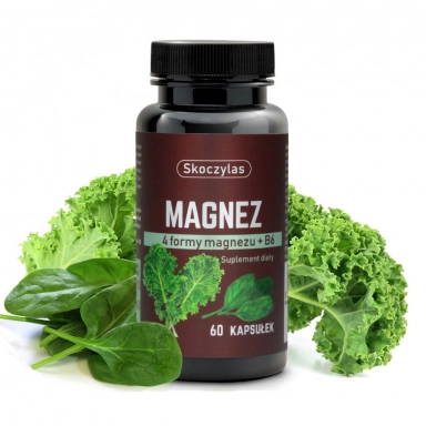 Suplement diety - MAGNEZ 4 formy, witamina B6, szpinak, jarmuż | Marek Skoczylas