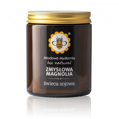 Świeca sojowa Zmysłowa magnolia | Miodowa Mydlarnia