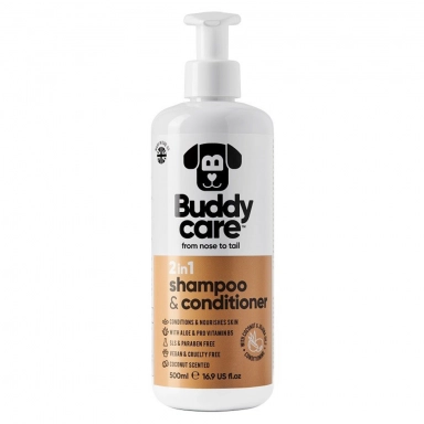 Szampon i odżywka 2w1 Kokos z aloesem i prowitaminą B5 | Buddy Care