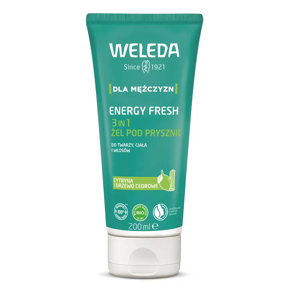 Żel pod prysznic Energy Fresh 3 w 1 | Weleda